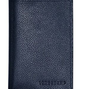 Longchamp Navy Leather Passport Cover